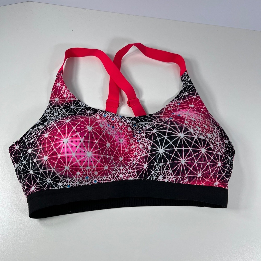 Victoria's Secret VS Sport Knockout Max Sports Bra Pink Black 32D‎